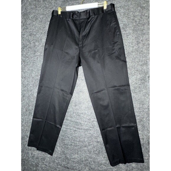 New w/ Tags Perry Ellis Portfolio Men's Pants 36x30 Premium Flex Twill Black - Picture 1 of 8